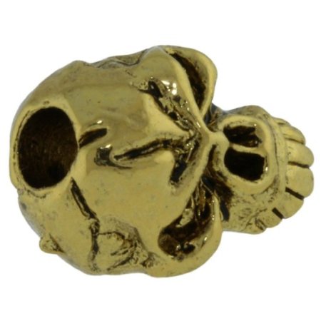 (image for) Emerson Skull Bead in 18K Antique Gold Finish by Schmuckatelli Co.