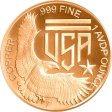 (image for) Eagle & Shield (SilverTowne Mint) 1 oz .999 Pure Copper Round