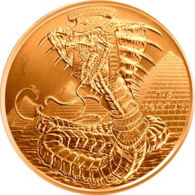 The Egyptian Dragon #6 (World Of Dragons Series) 1 oz .999 Pure Copper Round
