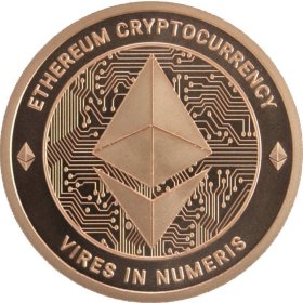 Ethereum - Cryptocurrency Series 1 oz .999 Pure Copper Round