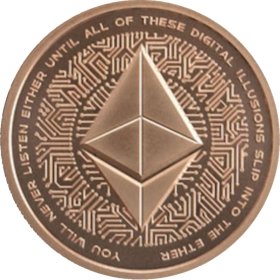 Ethereum #91 (2018 Silver Shield - Mini Mintage) 1 oz .999 Pure Copper Round