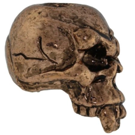 (image for) Fang Skull Bead in Antique Copper Finish by Schmuckatelli Co.