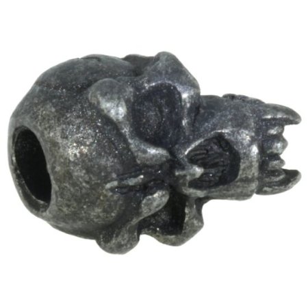 (image for) Fang Skull Bead in Black Oxide Finish by Schmuckatelli Co.