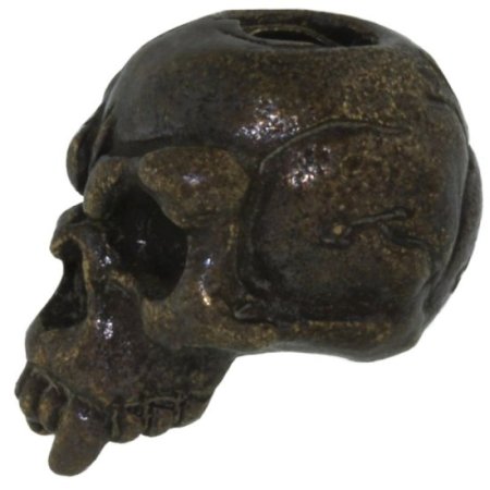 (image for) Fang Skull Bead in Solid Oil Rubbed Bronze by Schmuckatelli Co.