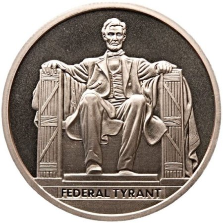 (image for) Federal Tyrant "Abraham Lincoln" #48 (2018 Silver Shield Mini Mintage) 1 oz .999 Pure Copper Round