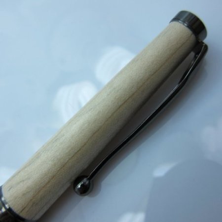 (image for) Funline Comfort Grip Pen in (Curley Maple) Gun Metal