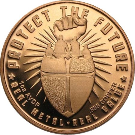 (image for) Food And Shelter 1 oz .999 Pure Copper Round