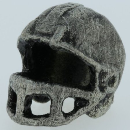 (image for) Football Helmet Bead in Pewter by Marco Magallona