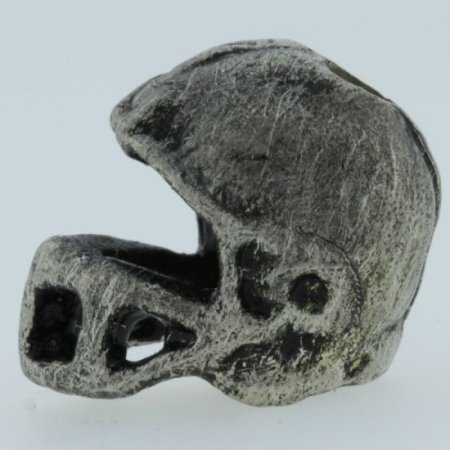 (image for) Football Helmet Bead in Pewter by Marco Magallona