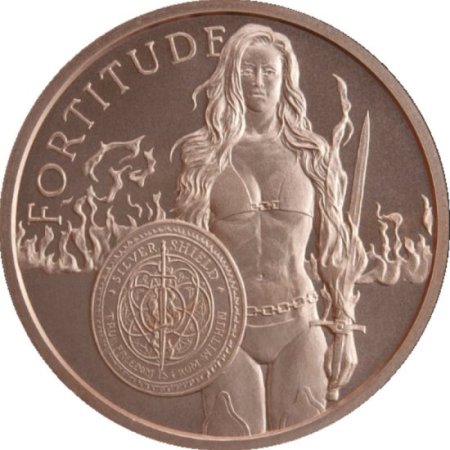 (image for) Fortitude #141 (2019 Silver Shield - Mini Mintage) 1 oz .999 Pure Copper Round