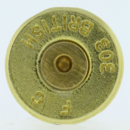 (image for) .303 Caliber Bullet Casing Bead In Brass With Brass Primer By Bullet Bangles