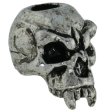 (image for) Fang Skull Bead in Antique Rhodium by Schmuckatelli Co.