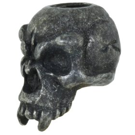 Fang Skull Bead in Black Oxide Finish by Schmuckatelli Co.