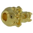 (image for) Fang Skull Bead in 18K Gold Plated Finish by Schmuckatelli Co.