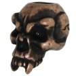 (image for) Fang Skull Bead in Roman Copper Oxide by Schmuckatelli Co.