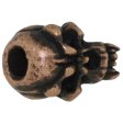 (image for) Fang Skull Bead in Roman Copper Oxide by Schmuckatelli Co.