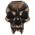 (image for) Fang Skull Bead in Roman Copper Oxide by Schmuckatelli Co.