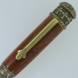 (image for) Faith, Hope, and Love Twist Pen in (Granadillo Macawood) Antique Brass