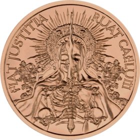 Fiat Justitia Ruat Caelum ~ "Let Justice Be Done Though The Heavens Fall" (2020 Reverse) 1 oz .999 Pure Copper Round