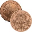(image for) Fiat Justitia Ruat Caelum ~ "Let Justice Be Done Though The Heavens Fall" (2020 Reverse) 1 oz .999 Pure Copper Round