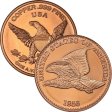 (image for) Flying Eagle 1856 Cent Design 1 oz .999 Pure Copper Round