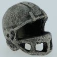 (image for) Football Helmet Bead in Pewter by Marco Magallona