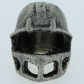 Football Helmet Bead in Pewter by Marco Magallona
