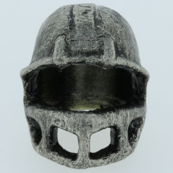 (image for) Football Helmet Bead in Pewter by Marco Magallona