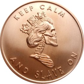 Freedom Girl / Slave Queen Double Sided (2014 Silver Shield) 1 oz .999 Pure Copper Round
