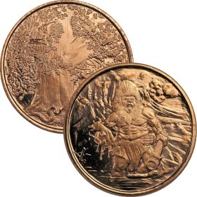 Frost Giant 1 oz .999 Pure Copper Round (2nd Design of the Nordic Creatures Series)