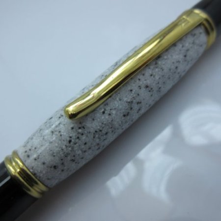 (image for) Gatsby Twist Pen in (White Camo) 24kt Gold