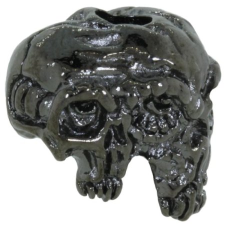 (image for) Gemini Twins Bead in Hematite Finish by Schmuckatelli Co.