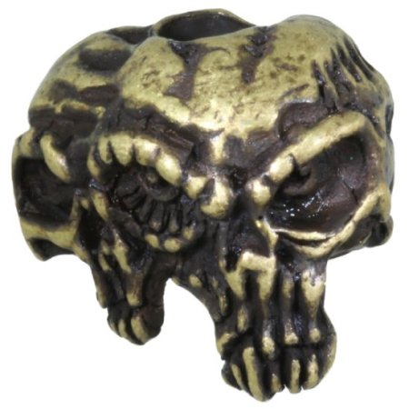 (image for) Gemini Twins Bead in Roman Brass Oxide Finish by Schmuckatelli Co.