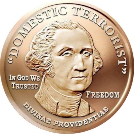 (image for) George Washington "Domestic Terrorist" #39 (2017 Silver Shield Mini Mintage) 1 oz .999 Pure Copper Round