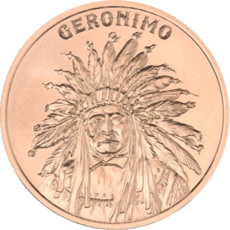 (image for) Geronimo (2020 Reverse) 1 oz .999 Pure Copper Round