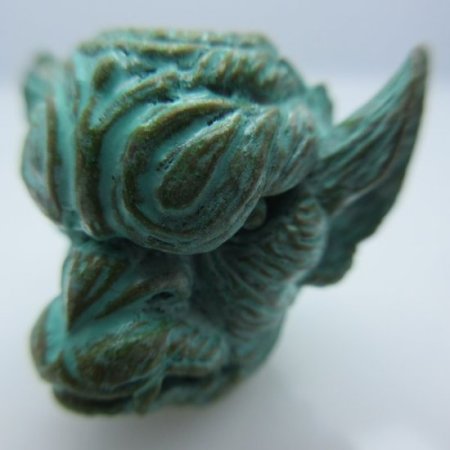 (image for) Gargoyle in Brass with Green Patina by Santi-Se