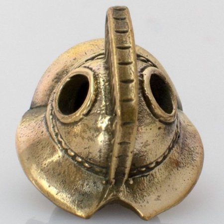 (image for) Gladiator Helmet Bead in Brass by Russki Designs