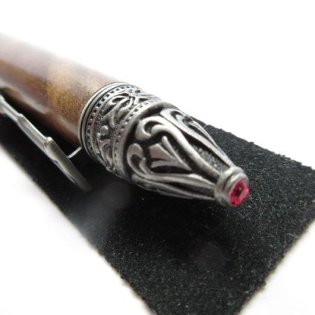 (image for) Gothica Twist Pen in (Burl) Antique Pewter