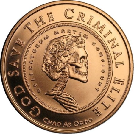 (image for) Grateful Death #22 (2017 Silver Shield Mini Mintage) 1 oz .999 Pure Copper Round