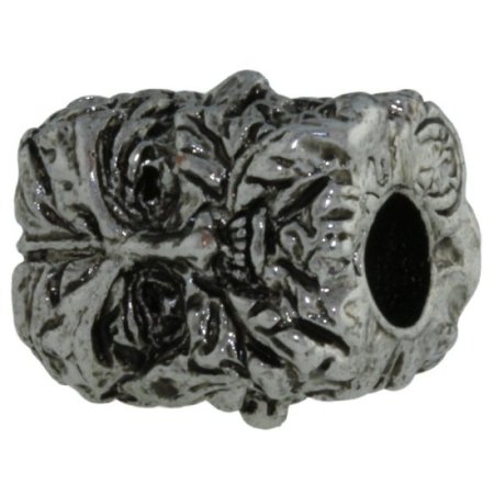 (image for) Green Man Bead in Antique Rhodium Finish by Schmuckatelli Co.
