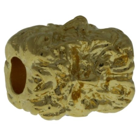 (image for) Green Man Bead in 18K Gold Plated Finish by Schmuckatelli Co.