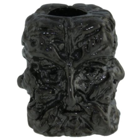 (image for) Green Man Bead in Hematite Finish by Schmuckatelli Co.