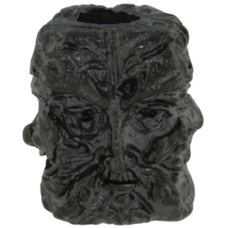 (image for) Green Man Bead in Hematite Matte Finish by Schmuckatelli Co.