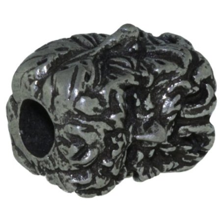 (image for) Green Man Bead in Pewter by Schmuckatelli Co.