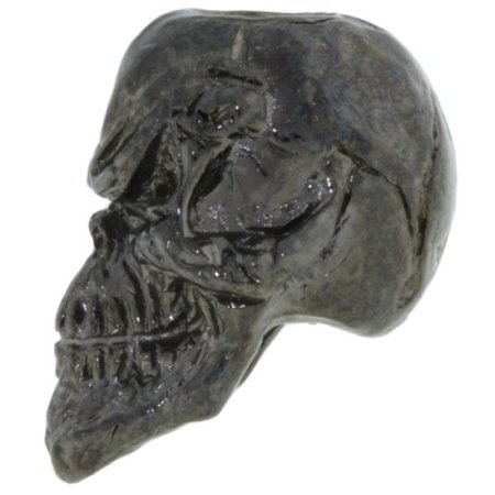 (image for) Grins Skull Bead in Hematite Finish by Schmuckatelli Co.