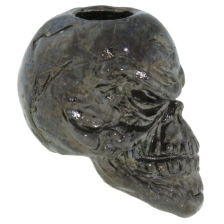 (image for) Grins Skull Bead in Hematite Finish by Schmuckatelli Co.