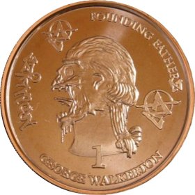 George Walkerton 1 oz .999 Pure Copper Round (10th Design of the ApocalypZe Series)