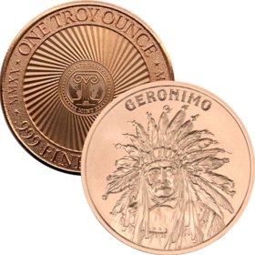 Geronimo (2020 Reverse) 1 oz .999 Pure Copper Round