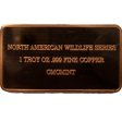 (image for) Gray Wolf (American Wildlife Set) 1 oz .999 Fine Copper Bar