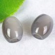 (image for) Gray Agate Gemstone Beads (Set of 2 Beads)